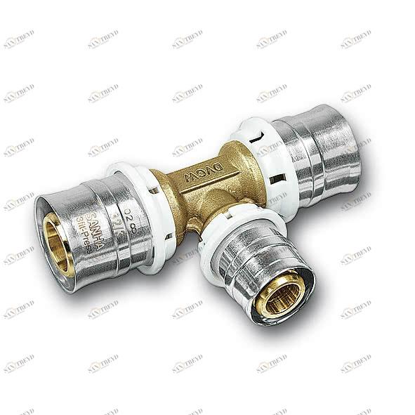 325130202016 25130 - 3fit-Press Тройник без содержания свинца Размеры: 20x20x16 SANHA 