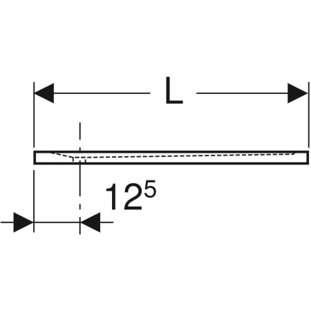 550.270.00.2 Квадратный душевой поддон Geberit Sestra Geberit  - Вид №3