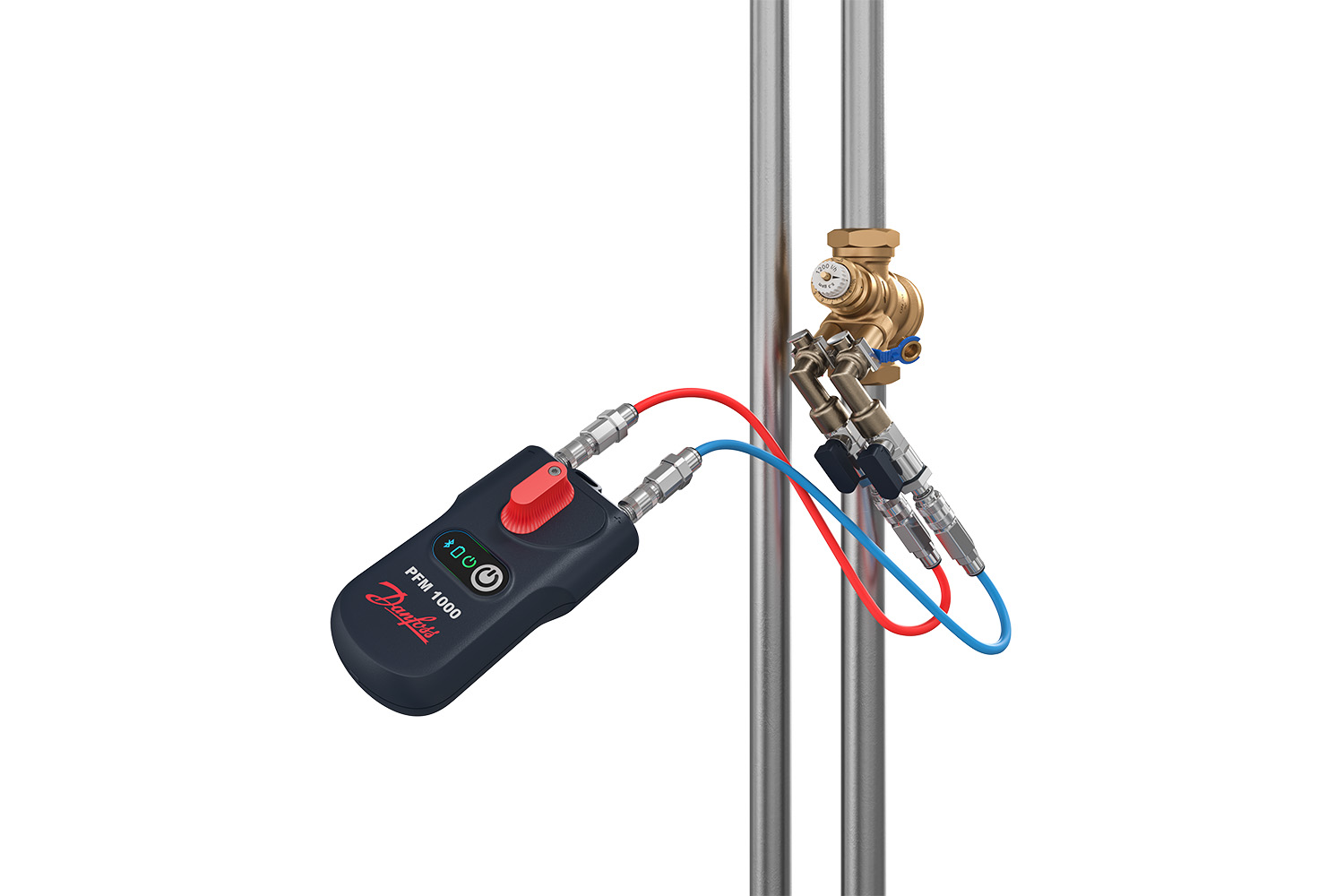 Danfoss Прибор для измерения перепада давлений и расхода PFM PFM 1000 измерительный прибор PN10 бар 003Z8260  - Вид №1