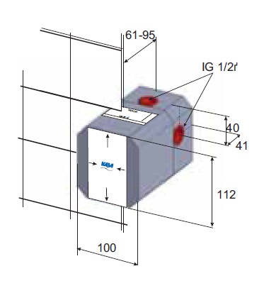 Корпус скрытого монтажа Kaja 30310 TERRACE - Вид №1
