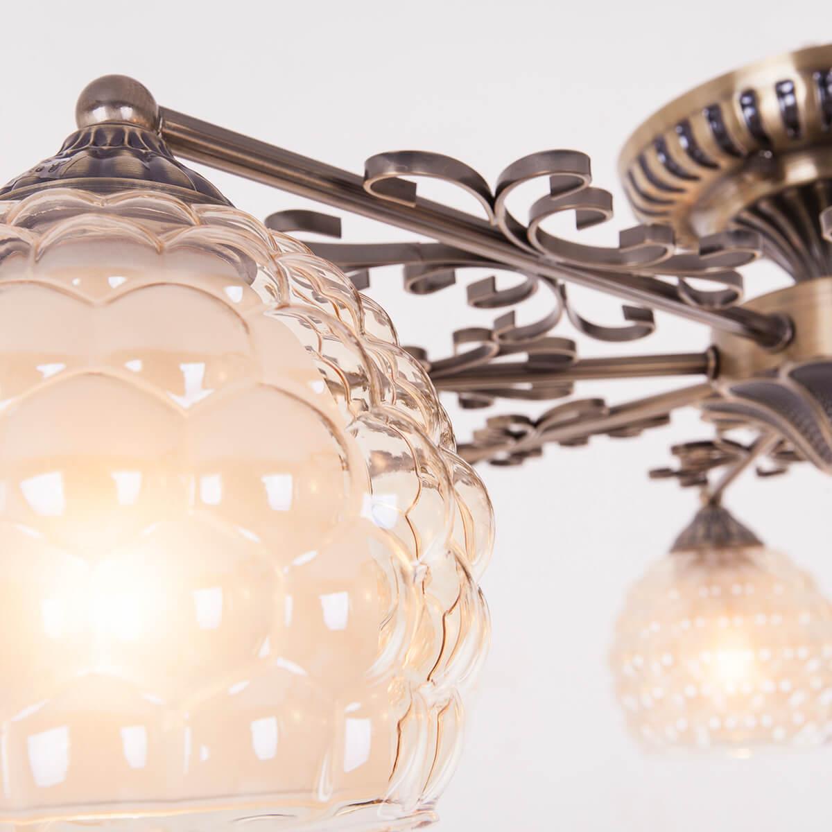 Потолочная люстра IDLamp Verity 286/8PF-Oldbronze IDLAMP VERITY 183465 Белый - Вид №1