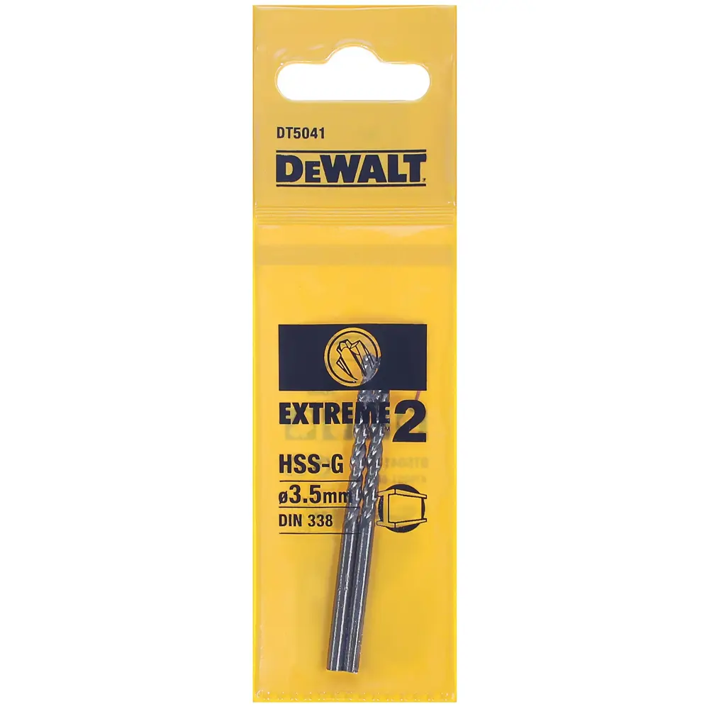 Сверло по металлу HSS-G 3.5х70 мм DeWalt Extreme 2 DT5041 STLM-2162240 - Вид №2