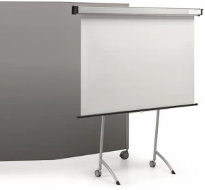 TALIN Офисная доска из окрашенного металла на колесиках Multikom