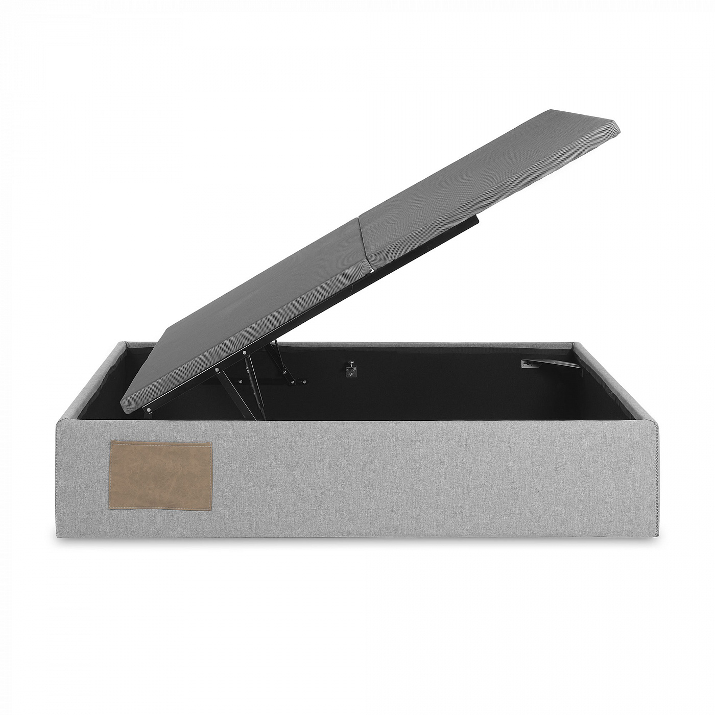 062842 Кровать c ящиком для хранения 150х190 серая La Forma Matters 