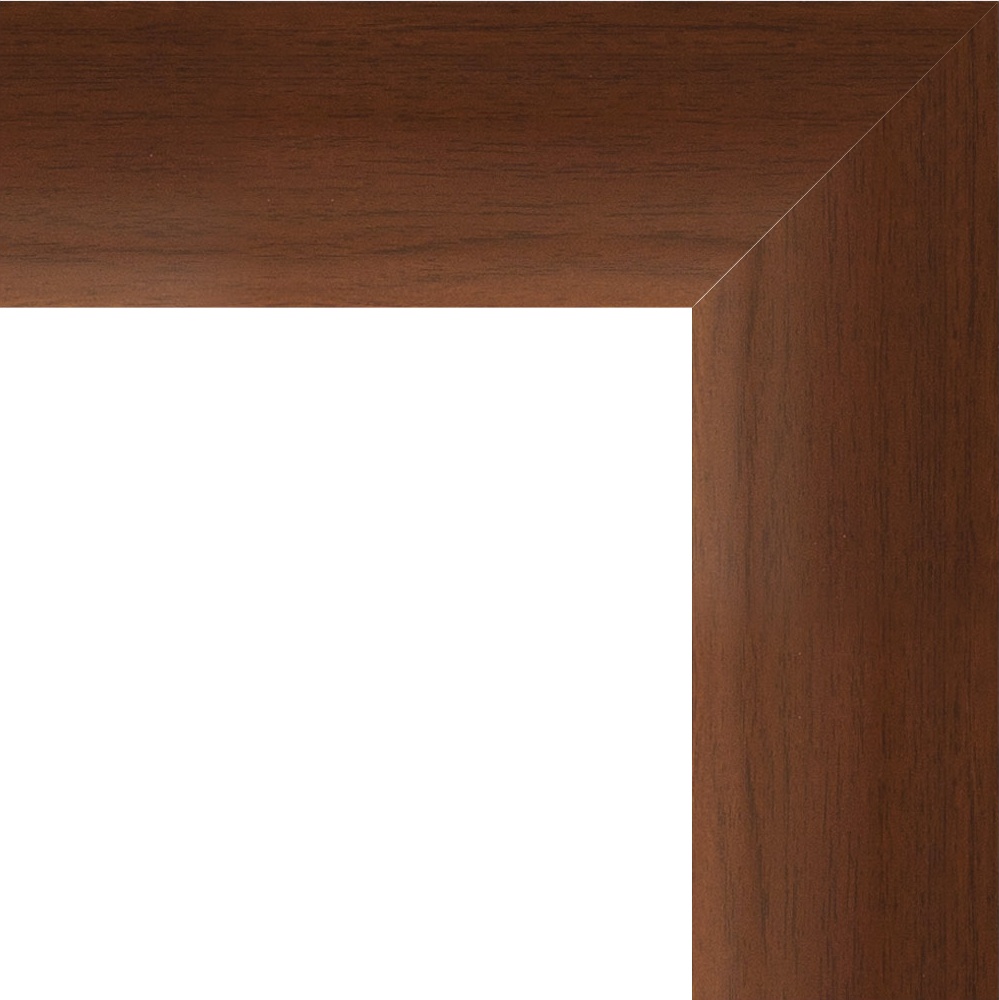 BY 1014 Зеркало в багетной раме - орех 65 mm EVOFORM Definite - Вид №4