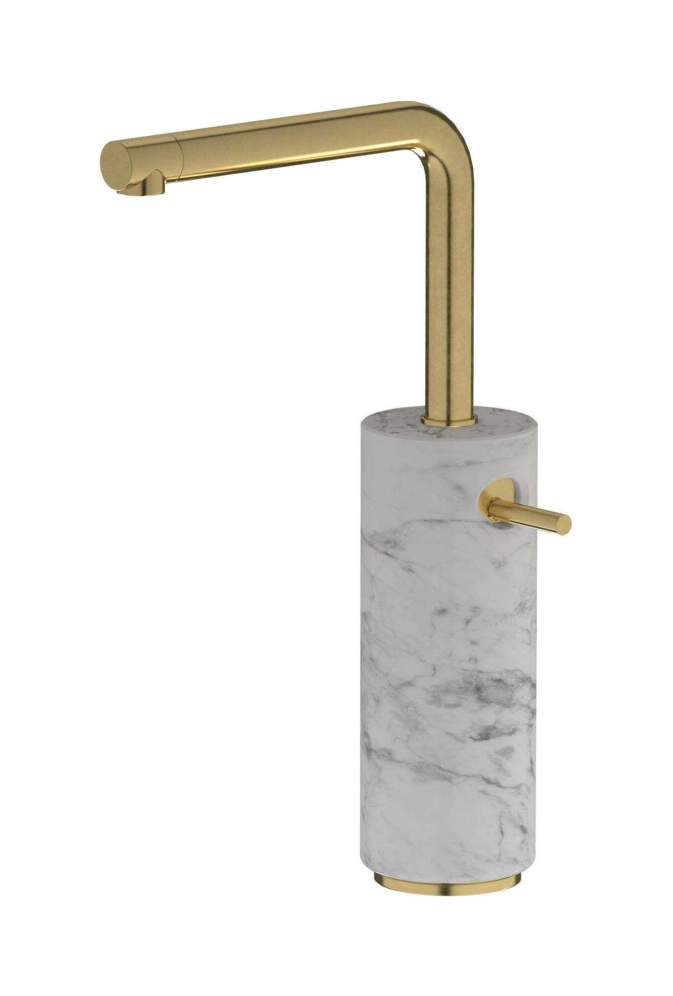 Смеситель для раковины с одной ручкой из мрамора IB мрамор + мрамор Elle ARCH-00038991 - Вид №12