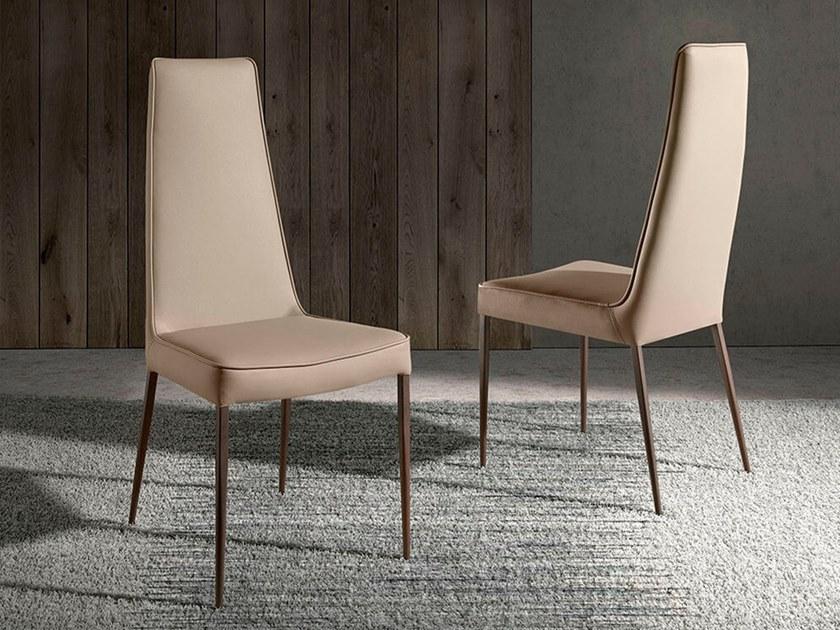 Angel Cerdá Стул из кожзаменителя с высокой спинкой New chair 4061 c529 Angel Cerda - Вид №4