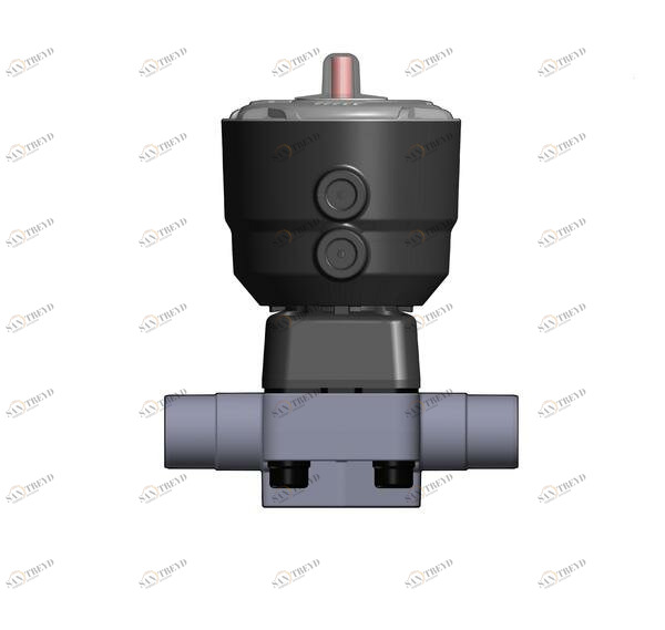 SANIT 612761 2/2-ходовой мембранный клапан DK / CP, PVC-U, D 20 - 75 г, цапф, NC 