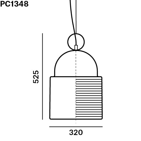 Подвесной светильник из дутого стекла BROKIS купол ARCH-00096747 - Вид №33
