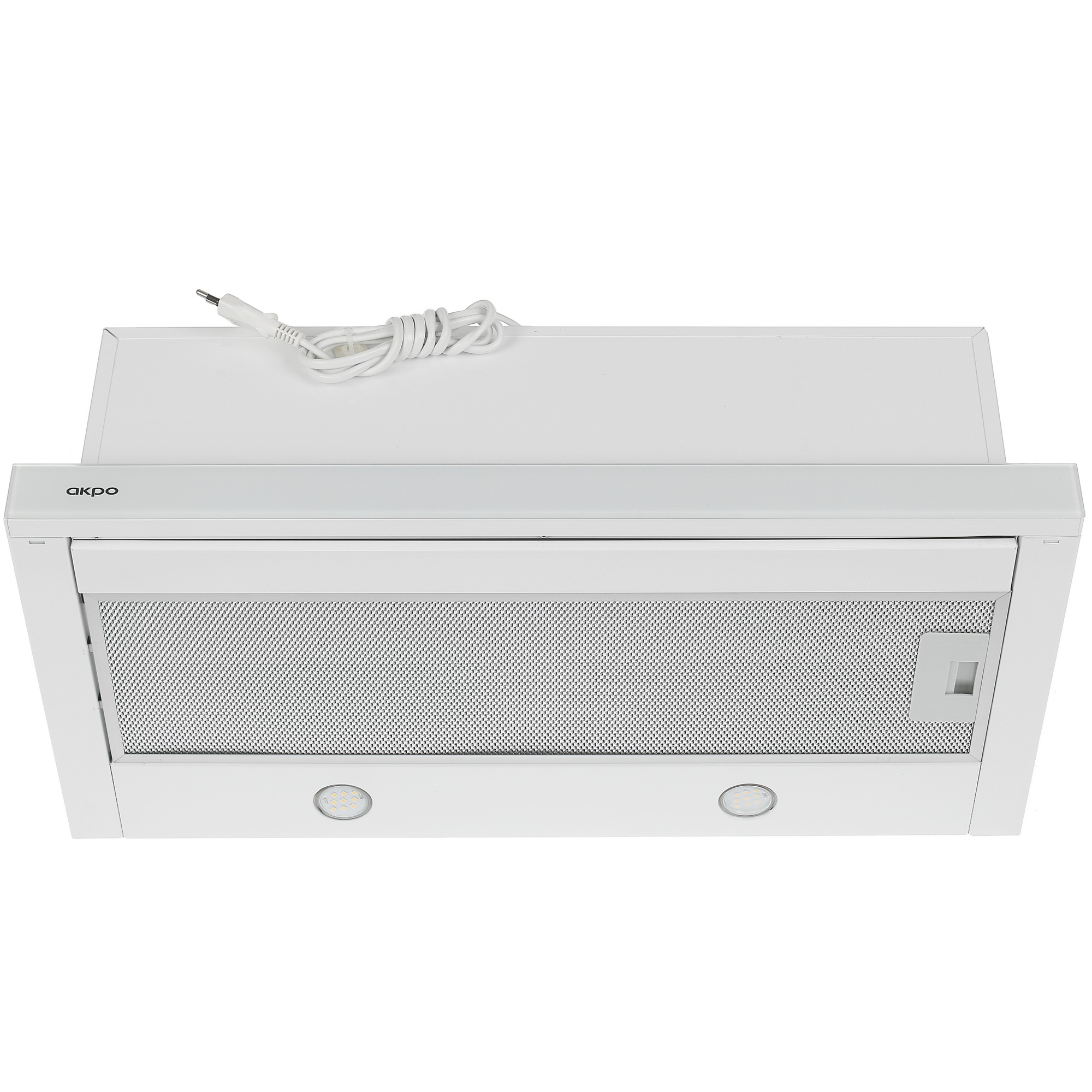 1381137 Вытяжка телескопическая Akpo WK-7 Light eco twin glass белый/белый STDN-0043888 - Вид №1