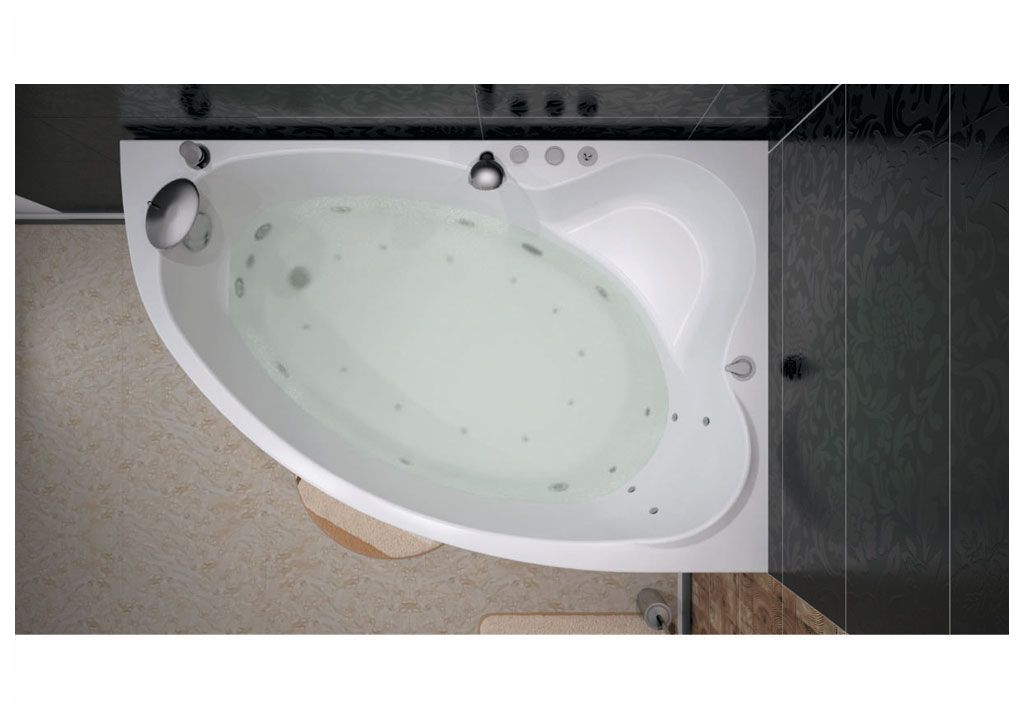 Акриловая ванна Aquanet Mayorca 150x100 R (каркас + смеситель Aquanet Practic 2 AF111-63B) 002040090016197500216780 - Вид №8