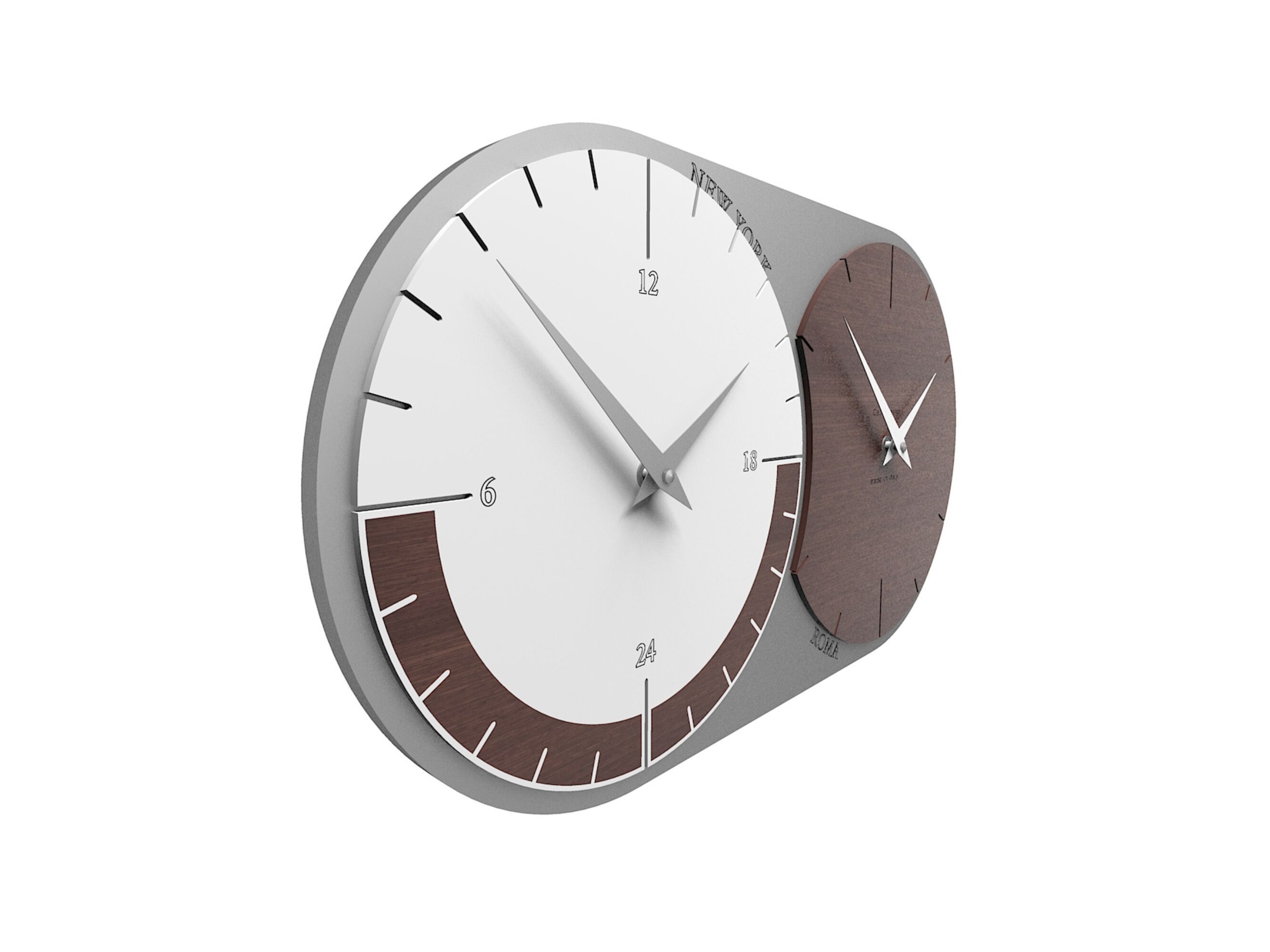 Настенные часы MDF CalleaDesign WORLD CLOCK 2 ARCH-00119789 - Вид №2
