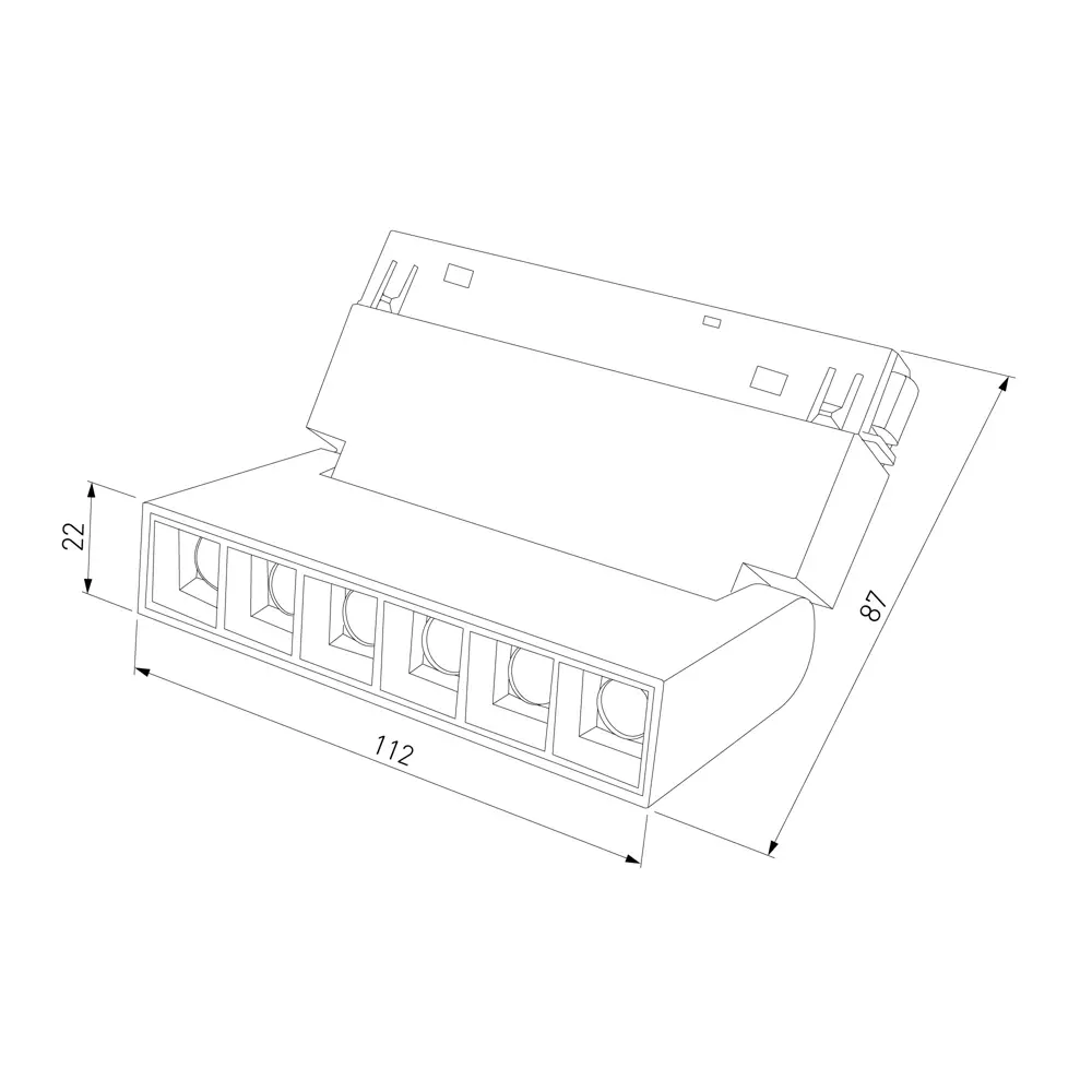 Трековый светильник Elektrostandard Slim Magnetic магнитный 6 Вт 4200K 3 м² цвет черный 85069830 STLM-2142261  - Вид №5