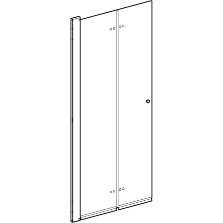 500.890.00.5 Складная дверь IDO Showerama 10-11 Geberit  - Вид №1