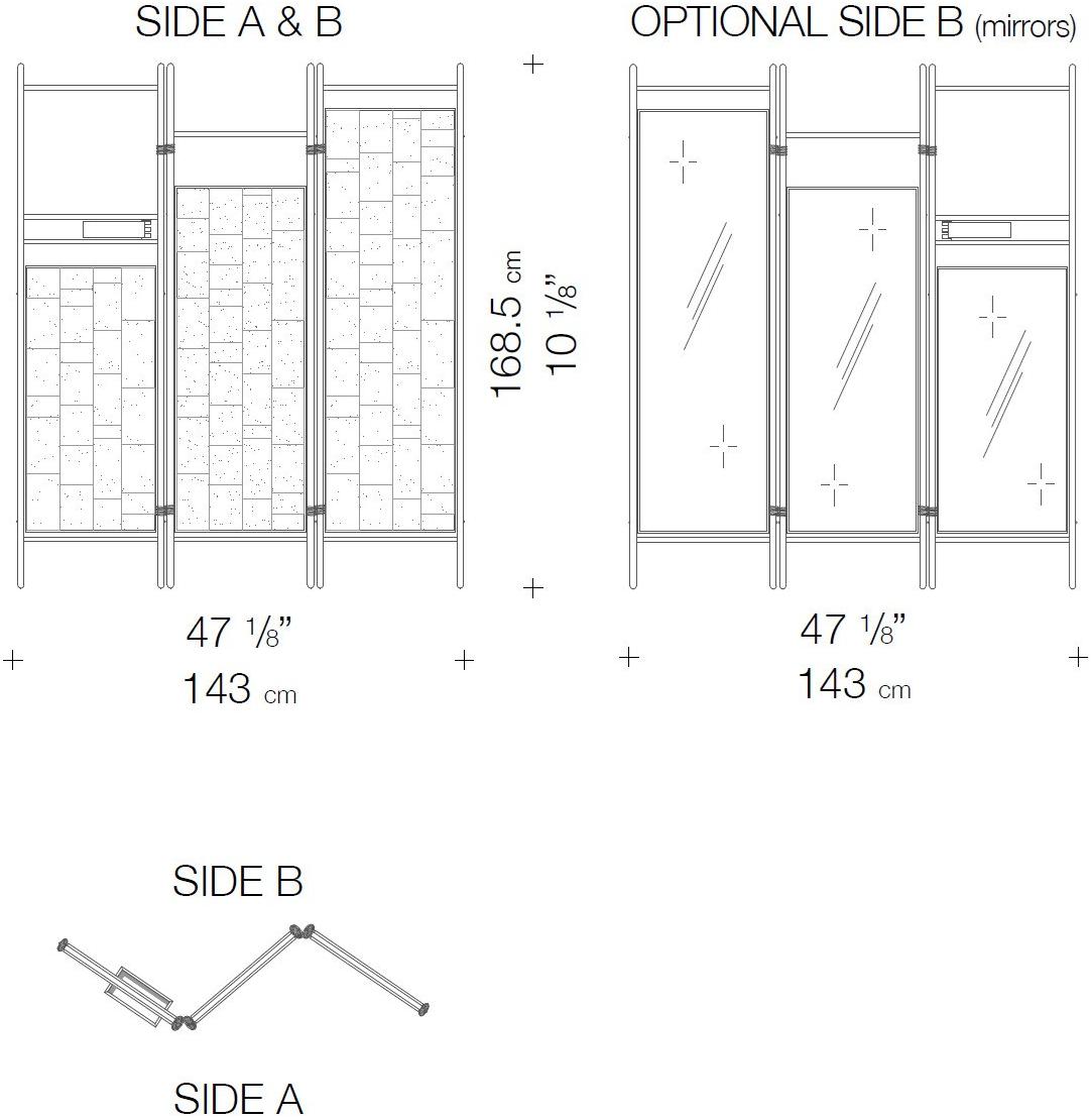 Дубовая ширма Elementare Sc 1 Santreyd  - Вид №1