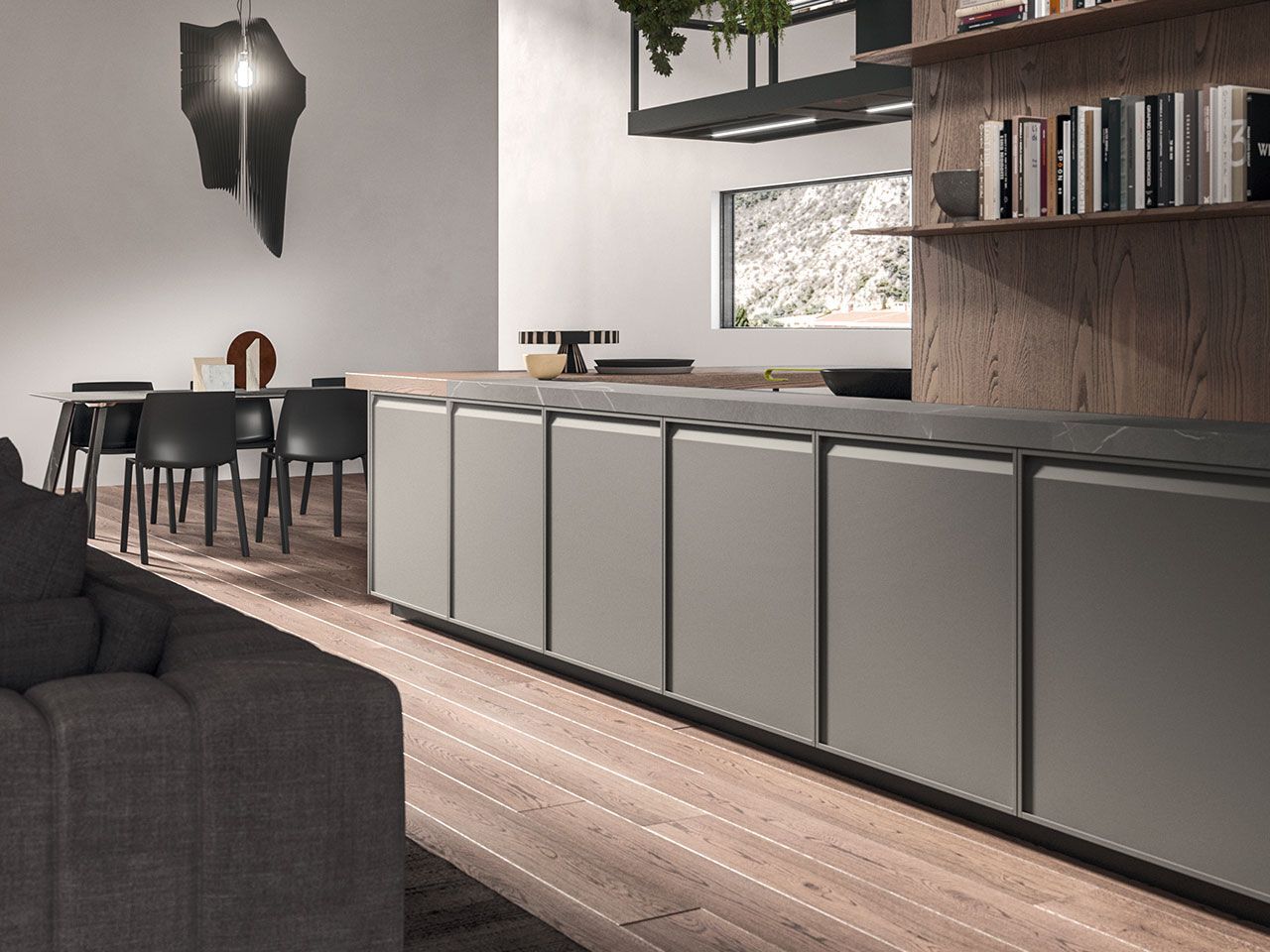 Встроенная кухня с полуостровом Arrital Ak_07 ARCH-00004663 - Вид №5