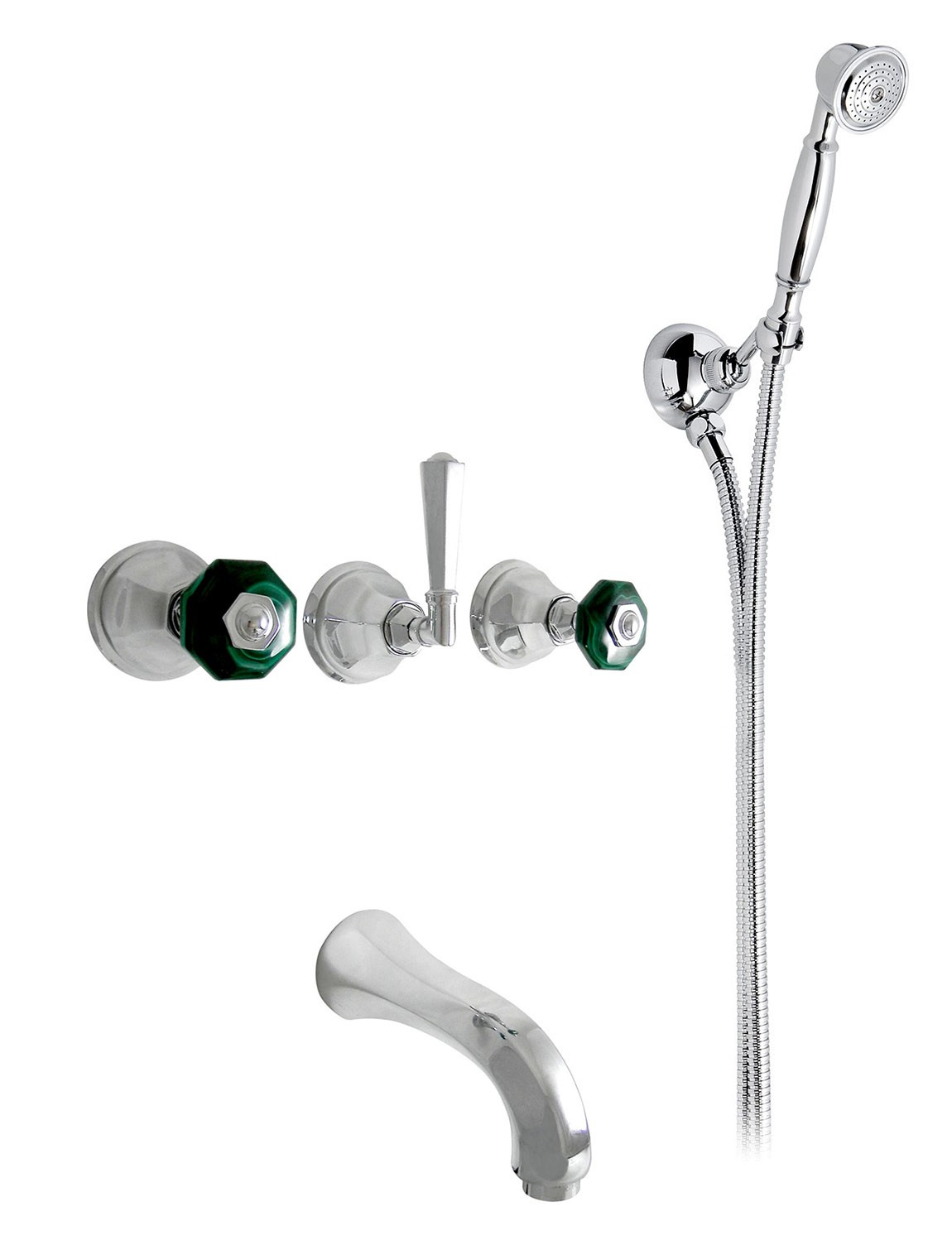 1903 ** 15C Комплект ванны с центральным изливом «парус» Nicolazzi Series Teide Chic 