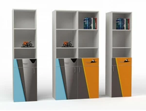 Стеллаж узкий ABC-KING Pilot левый серый каркас