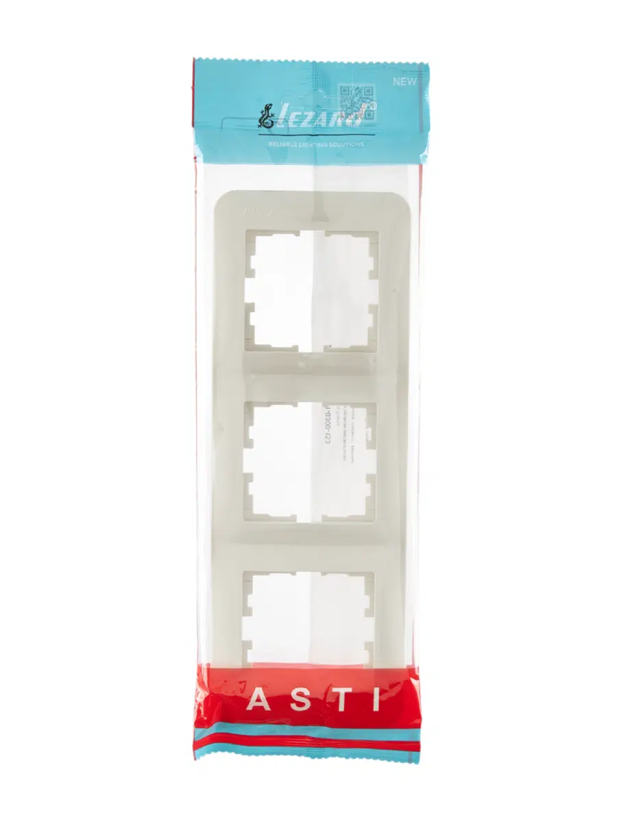 ASTI Рамка 3-ая вертикальная б/вст крем LEZARD 7081-0300-153