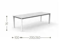Talenti Садовый стол из керамики раздвижной Milo Mlotpcer160 / 200 - Вид №9