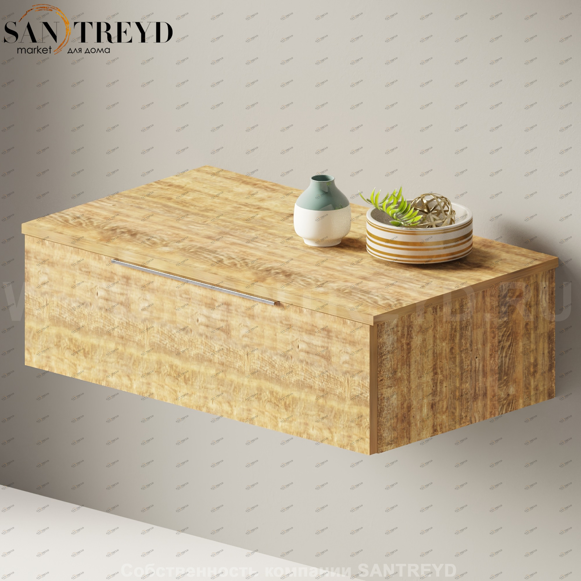 Flaminia BOX Настенная тумба 85 см с 1 ящиком BX289.WW Ceramica Flaminia BX289WW