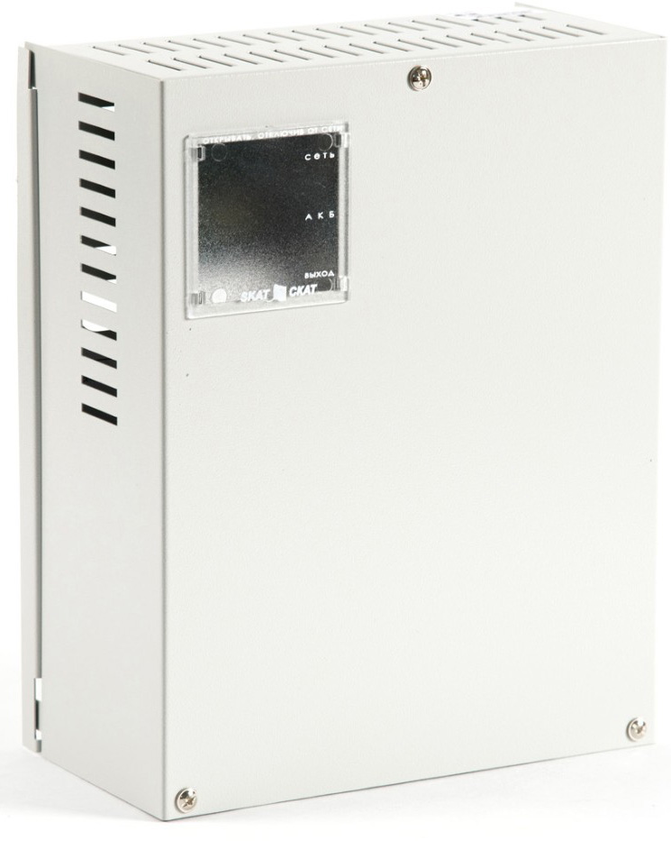 SKAT-1200 power supply 12 v, 5a, housing for 2x12ah or 1x17ah batteries ss tr pb Бастион 