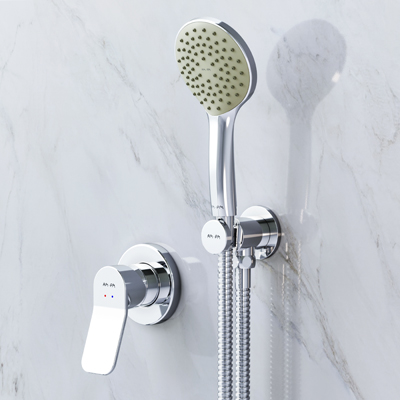 FB85A2H000 набор: см-ль д/душа душевой набор ( ручн.душ 110 мм 1 режим) шланговое присоеди AM.PM X-Joy 