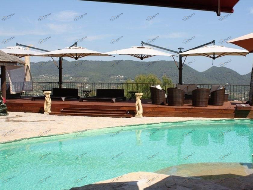 Scolaro Parasol Двойной зонт с боковой стойкой Wood C3570 wdo/c3060 wdo