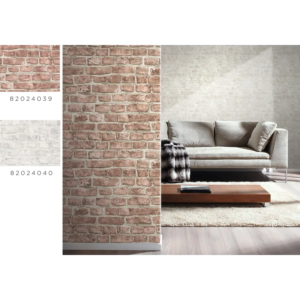 Обои флизелиновые Inspire оранжевые 0.53 м 636772 BRICK STLM-2000880 - Вид №3