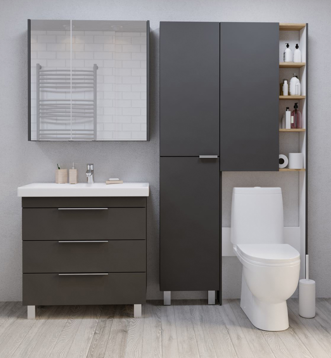 У92547 Тумба Gaula 80Н 3я Black 1 Marka Gaula  - Вид №5