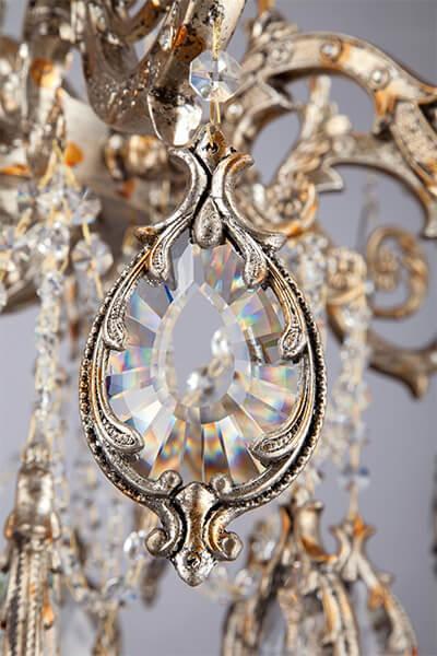 Люстра подвесная золотистая Bogates 271/10 Strotskis BOGATES ДИЗАЙНЕРСКИЕ, СВЕЧИ 00-3887116 Золото  - Вид №3