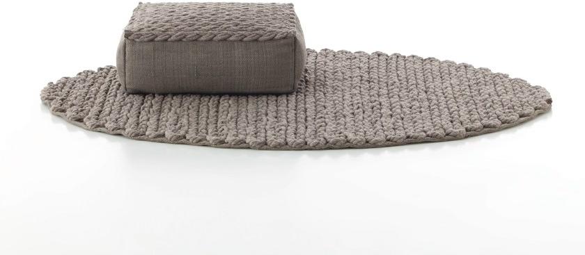 GAN Однотонный круглый коврик Trenzas sun-id-1454474 - Вид №1