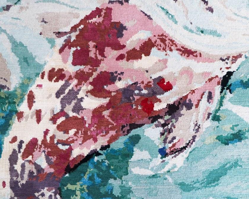 Tapis Rouge Прямоугольный коврик ручной работы Koi pond Tr1018 - Вид №2