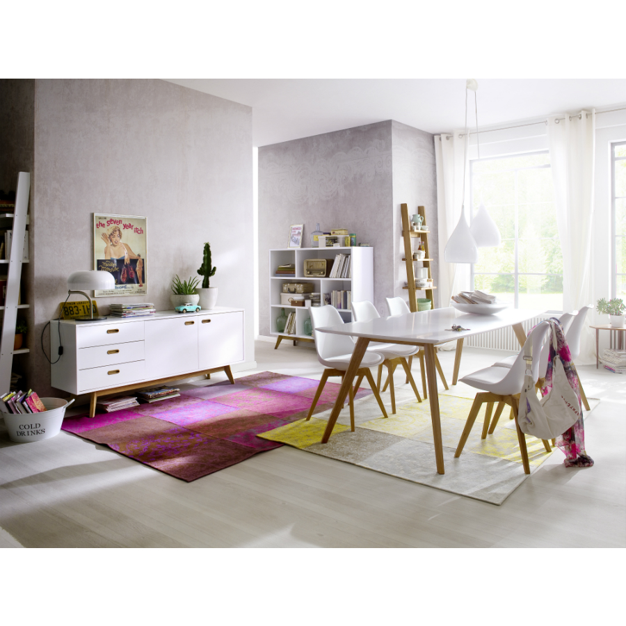 Сервант Tenzo Bess, 72х170х43 см, дуб, белый 2175001 - Вид №1