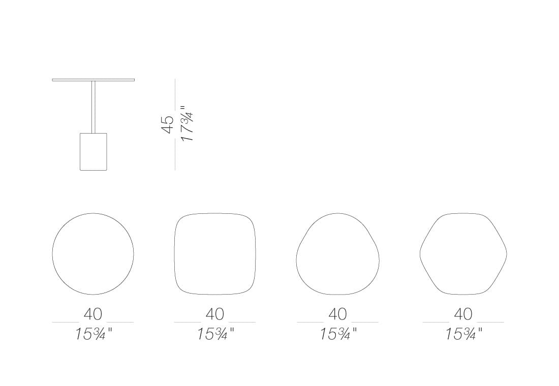 Круглый садовый столик Lapalma JEY OUTDOOR ARCH-00071177 - Вид №19