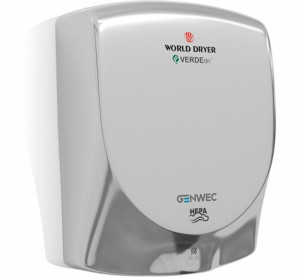 GW01 28 02 03 Genwec Сушилка для рук Verdedri из черного алюминия