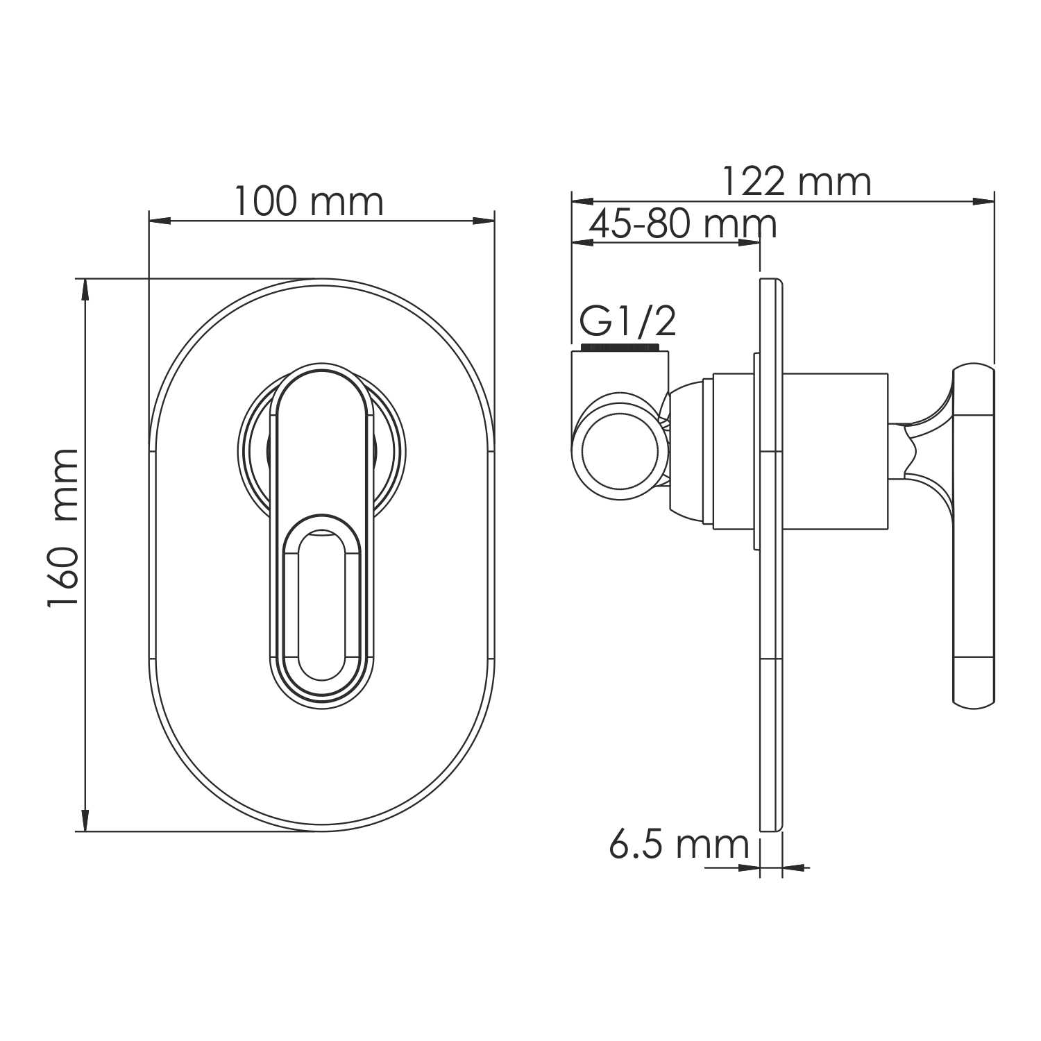 1851 Kammel Смеситель для душа WasserKRAFT Kammel 1800  - Вид №2