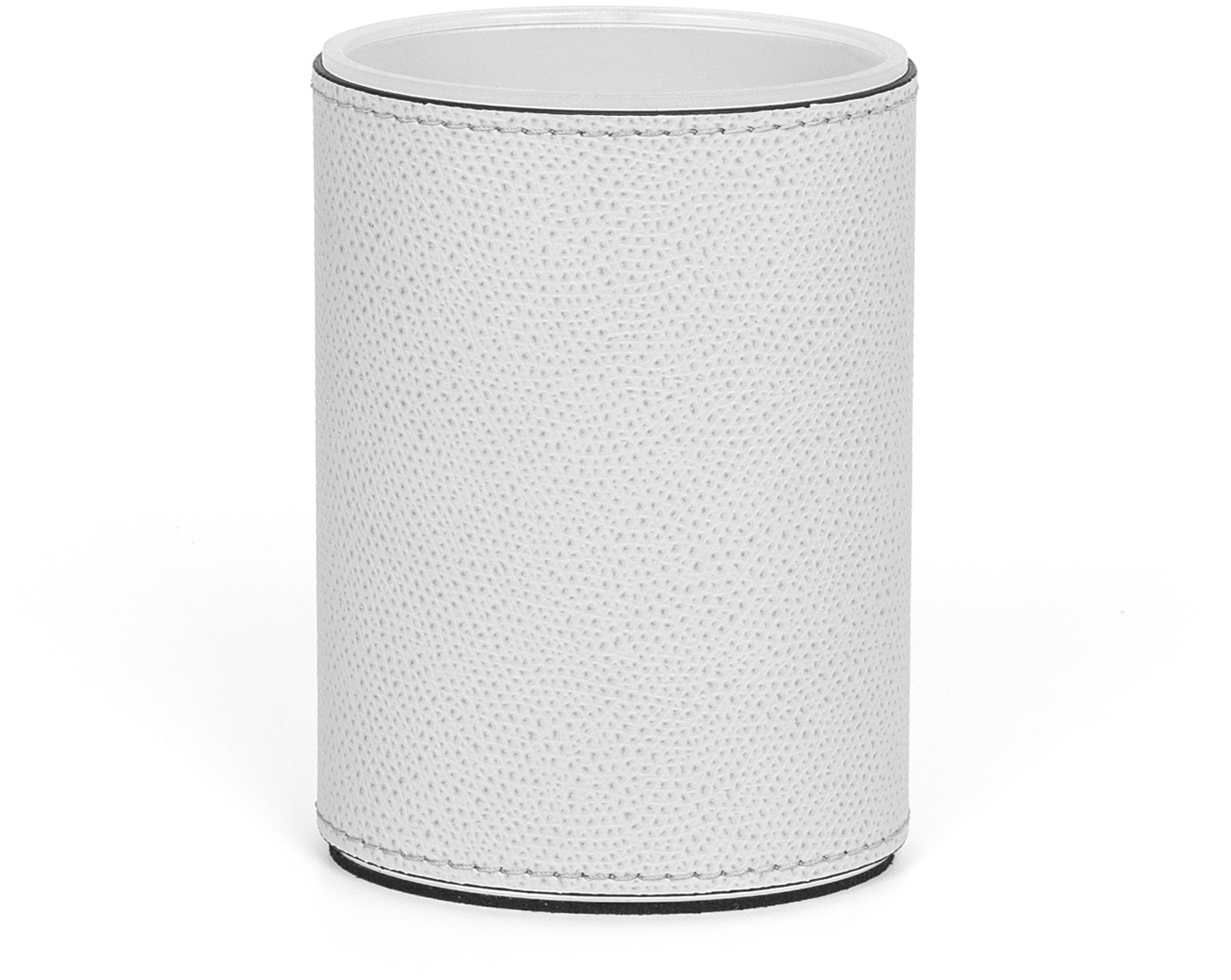 Poseidon Овальный держатель для зубных щеток - Ø 8XH11 см / зернистая кожа_серо-коричневый