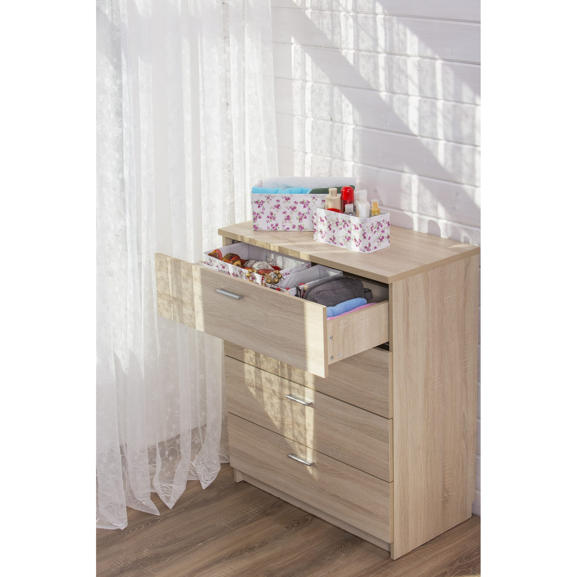 18592745 Каркас комода 99x80x44,3 см, 4 ящика, цвет дуб сонома Santreyd  - Вид №5