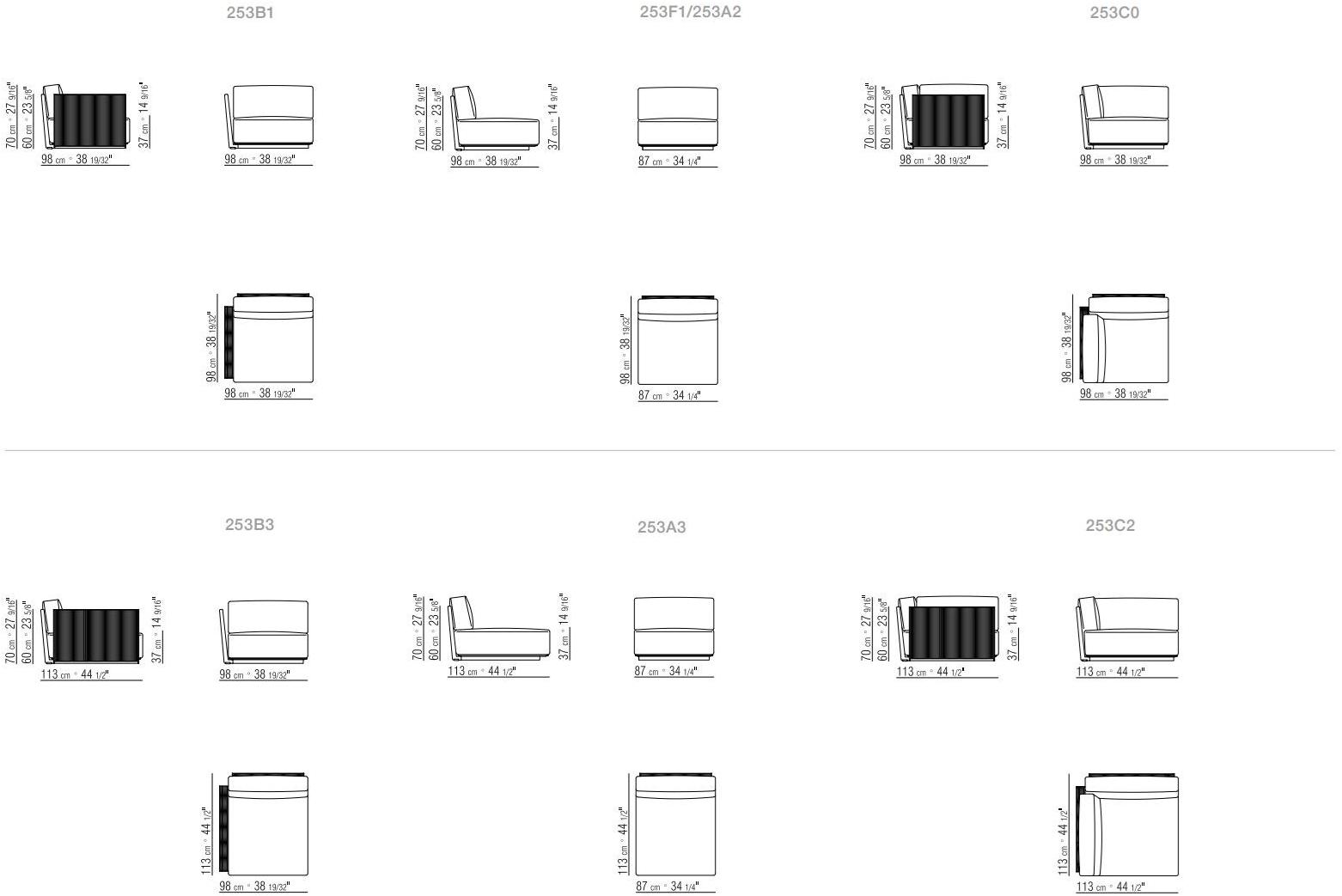 Flexform Кресло для улицы со съемным чехлом из ткани Vulcano sun-id-1412085 - Вид №1