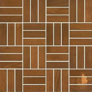 Мозаика и 3D панели из дерева Tarsi Паркет 3011 Дуб Селект с брашью (Текстурированная) 331х331 мм.