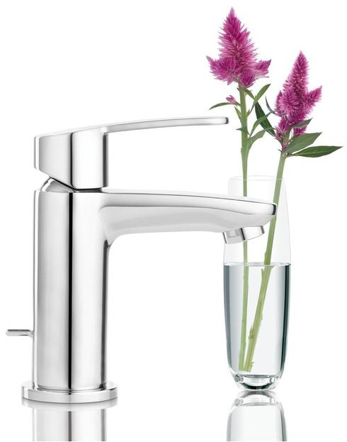 Смеситель для раковины GROHE Eurostyle Cosmopolitan с донным клапаном, уменьшенный, хром (23037002) - Вид №1