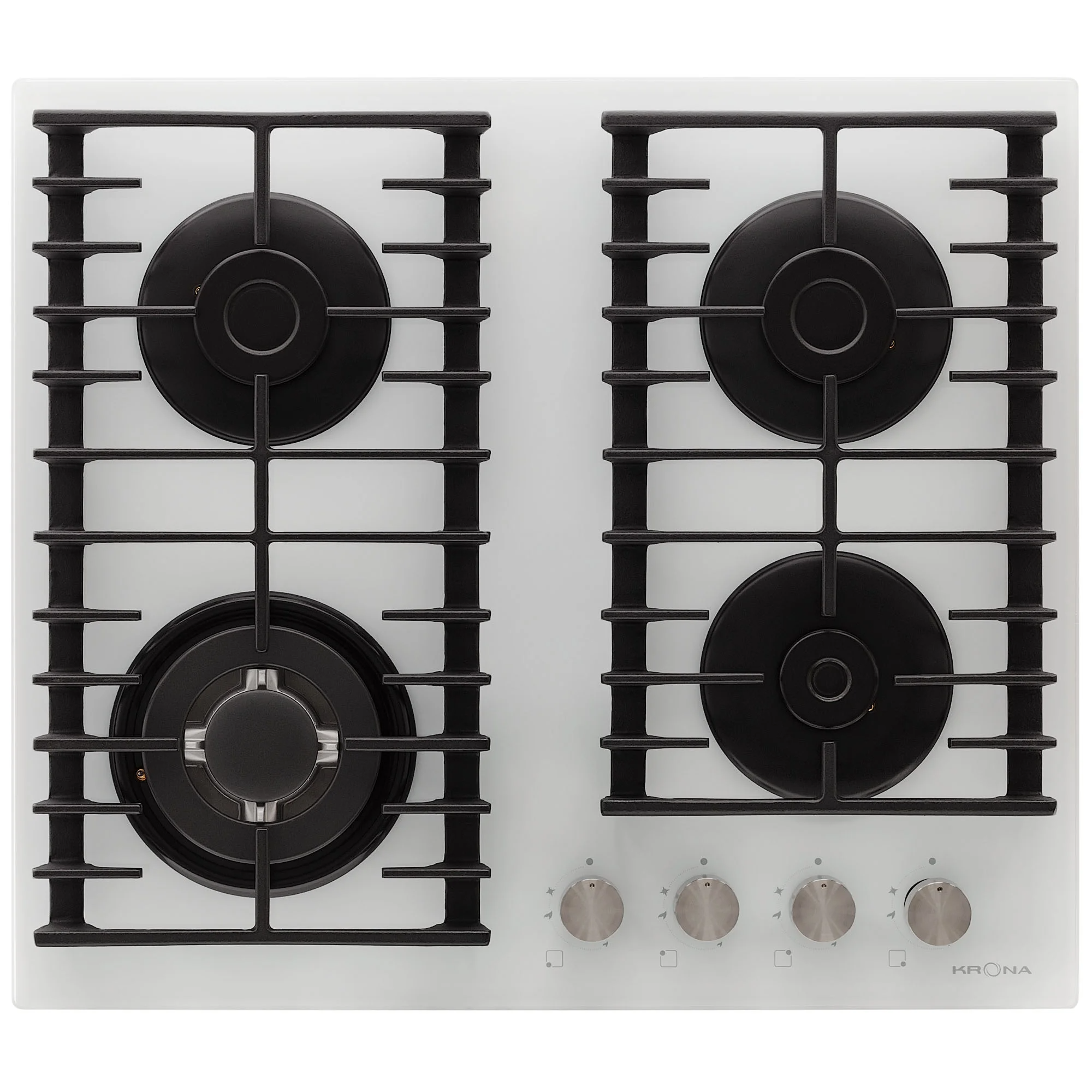 9039376 Газовая варочная поверхность KRONA HAGEL 60 WH W KRONA1 STDN-0125315