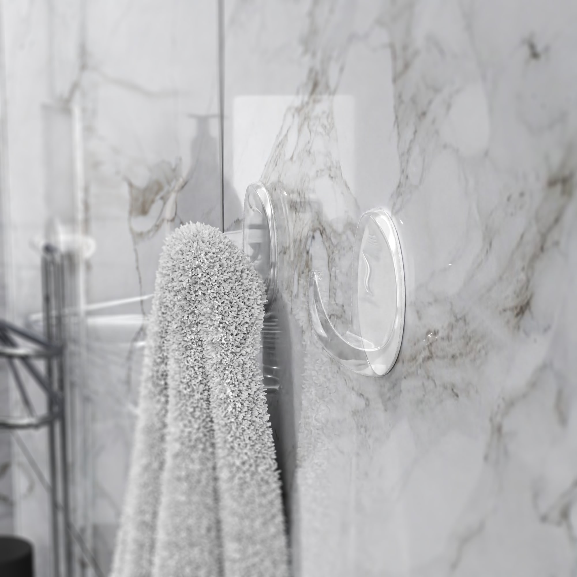 84730546 Крючок-вешалка самоклеящийся овал пластик цвет прозрачный 3 шт. нет Santreyd  - Вид №4