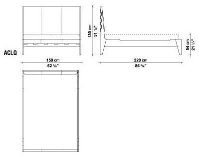 Maxalto Двуспальная кровать из кожи с обитым изголовьем Talamo sun-id-1386947 - Вид №5