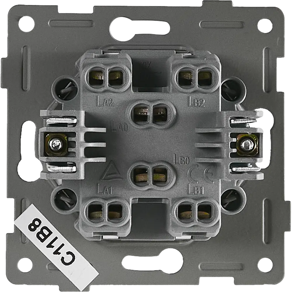 Проходной выключатель GUSI Electric Ugra 2-клавишный серебристый 87618446 STLM-1109923 - Вид №2