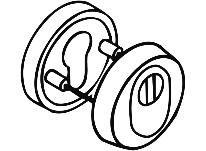 306.23PBESZ Защитная розетка с крышкой цилиндра HEWI System 111 | Polyamid  - Вид №7