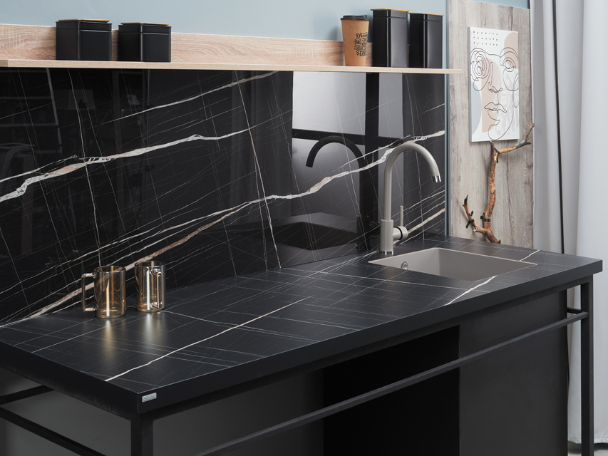 Столешницы для кухни - Мрамор Нуар LIGRON LIST357 2109 - Вид №21