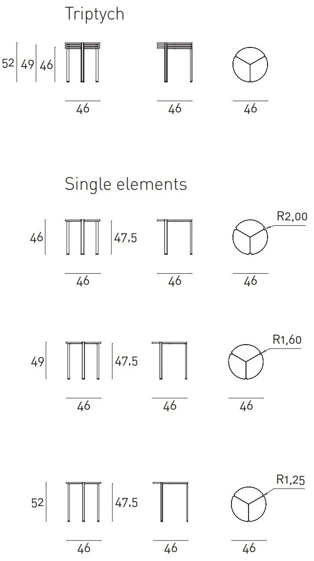 Living Divani Низкий штабелируемый модульный деревянный журнальный столик sun-id-1453614 - Вид №3