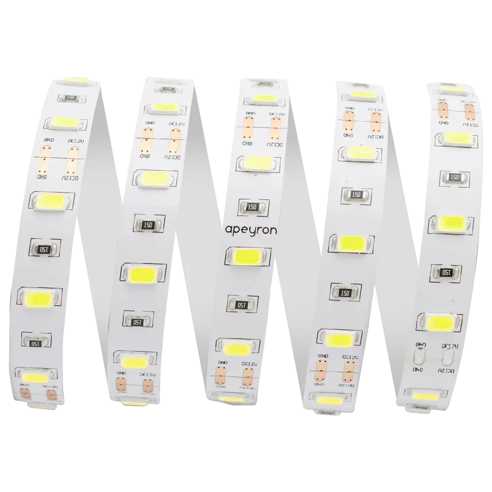 Светодиодная лента 19,6Вт/60LED/м свет холодный белый IP23 APEYRON STLM-2059698 - Вид №1